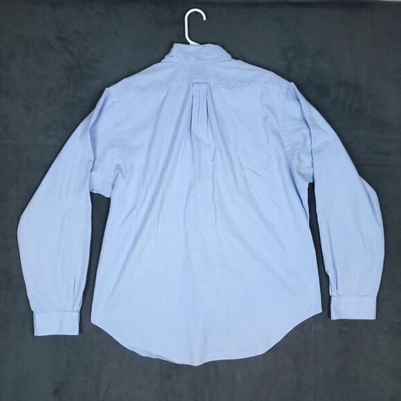 Ralph Lauren Shirt Mens 16.5 34/35 Blue Classic Fit Long Sleeve Button Down Logo - Picture 2 of 15